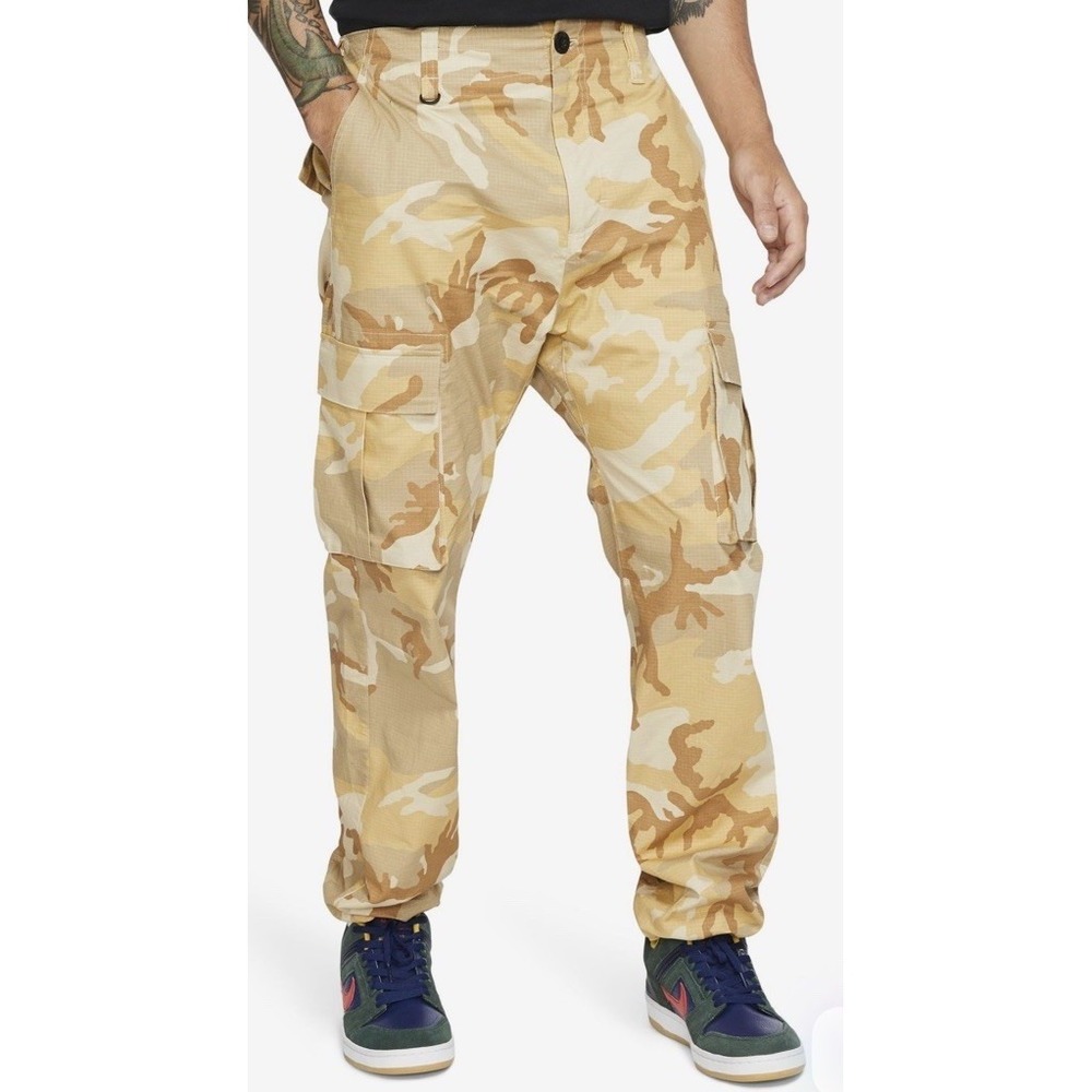 Nike SB Flex FTM Camo Ripstop‎ Cargo Pants 36x30 (Tag34) Baggy Loose Fit 885863